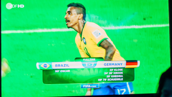 7 zu 1 Niederlage Brasilien
