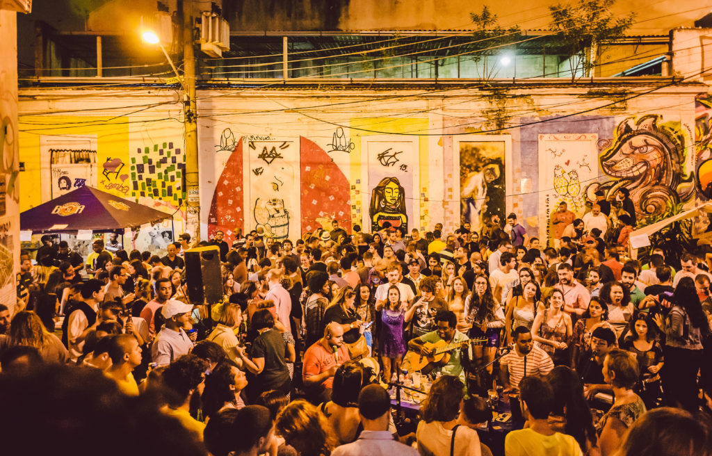 Samba Pagode am Pedra do Sal in Rio de Janeiro